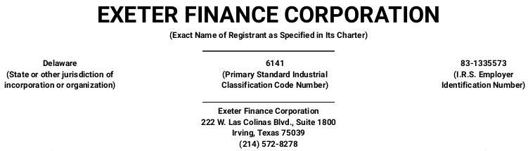 exeter finance corporation