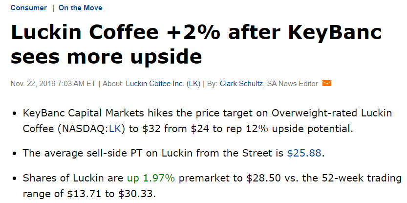 Luckin Coffee It Makes Sense That Shorts Sell At 4x Sales Nasdaq Lk Seeking Alpha