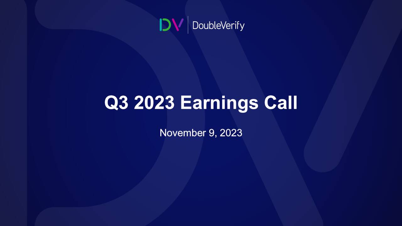 DoubleVerify Holdings, Inc. 2023 Q3 - Results - Earnings Call ...