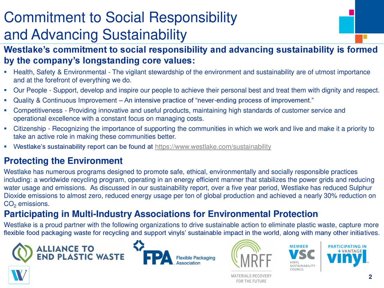 Commitment to Social Responsibility