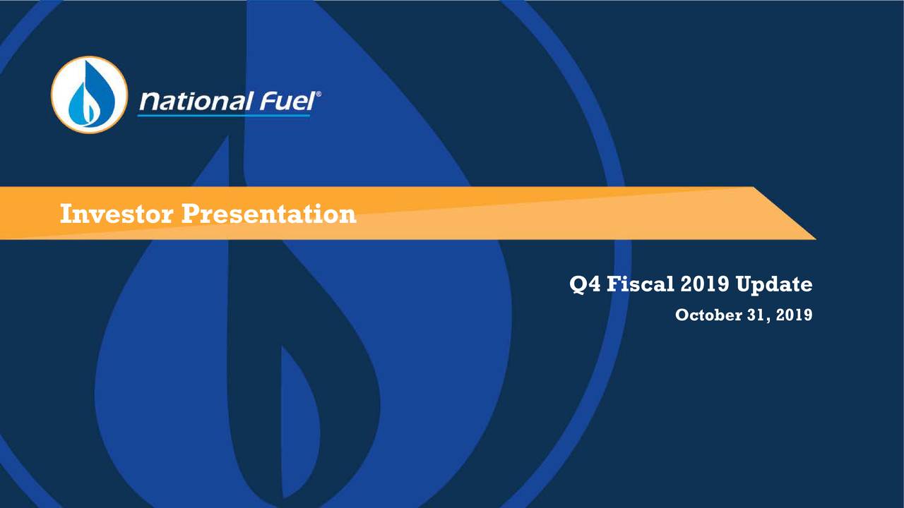 National Fuel Gas Company 2019 Q4 Results Earnings Call