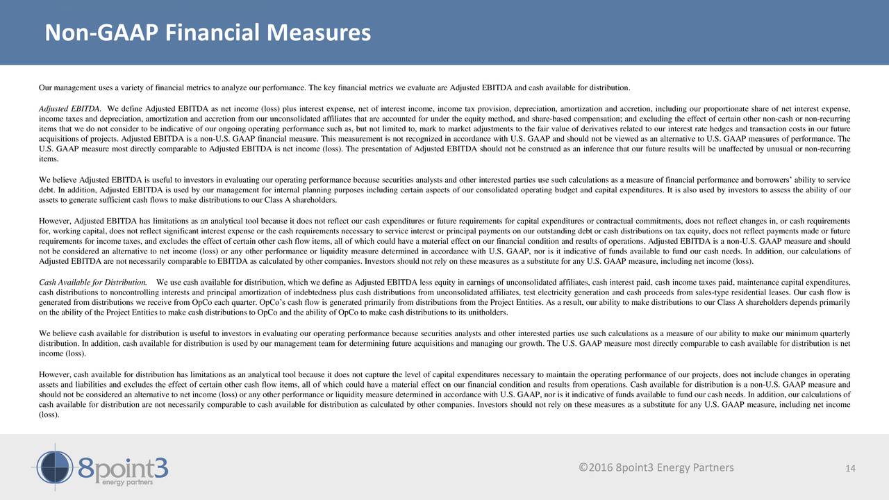 8point3 Energy Partners LP 2016 Q2 - Results - Earnings ...