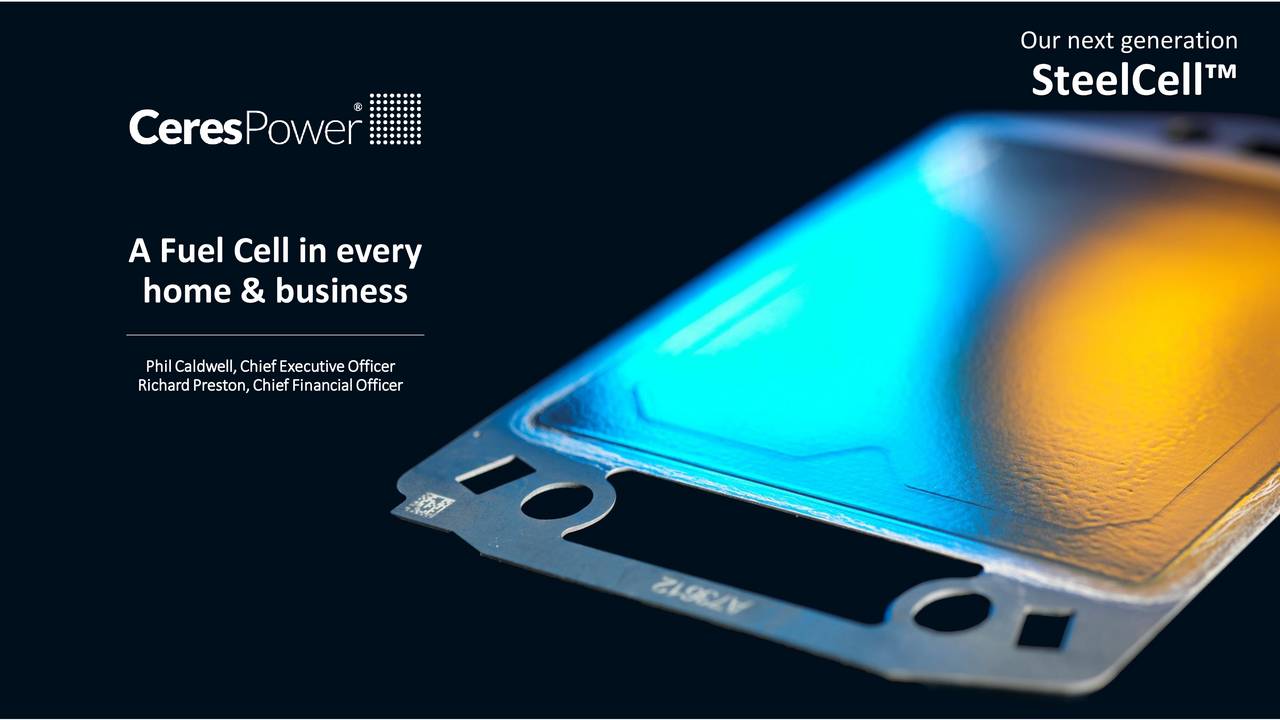 Ceres Power Holdings plc 2017 Q4 Results Earnings Call Slides