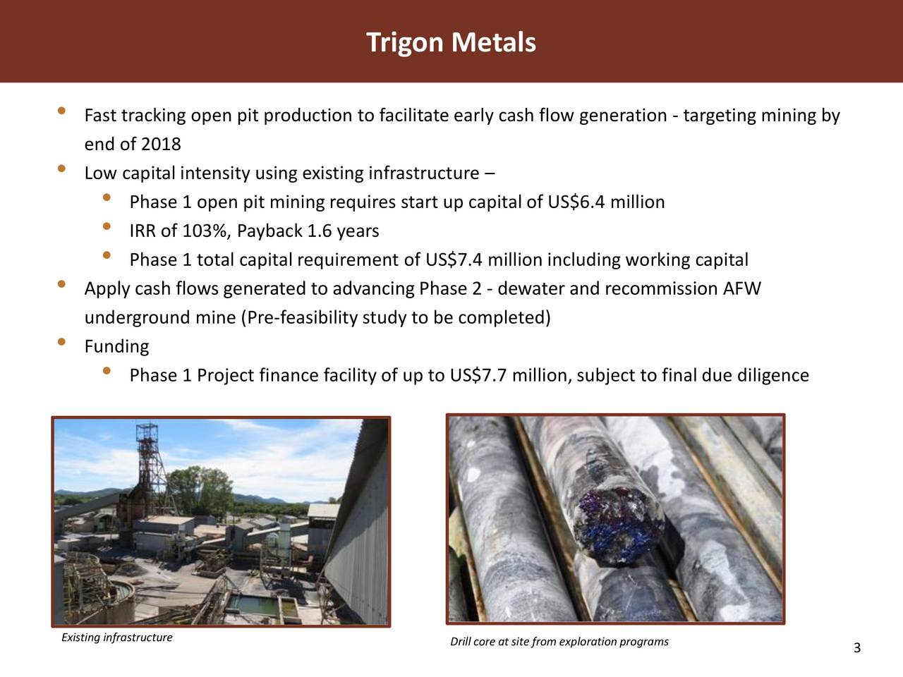 Trigon Metals (PNTZF) Updates On Feasibility Study On The Kombat