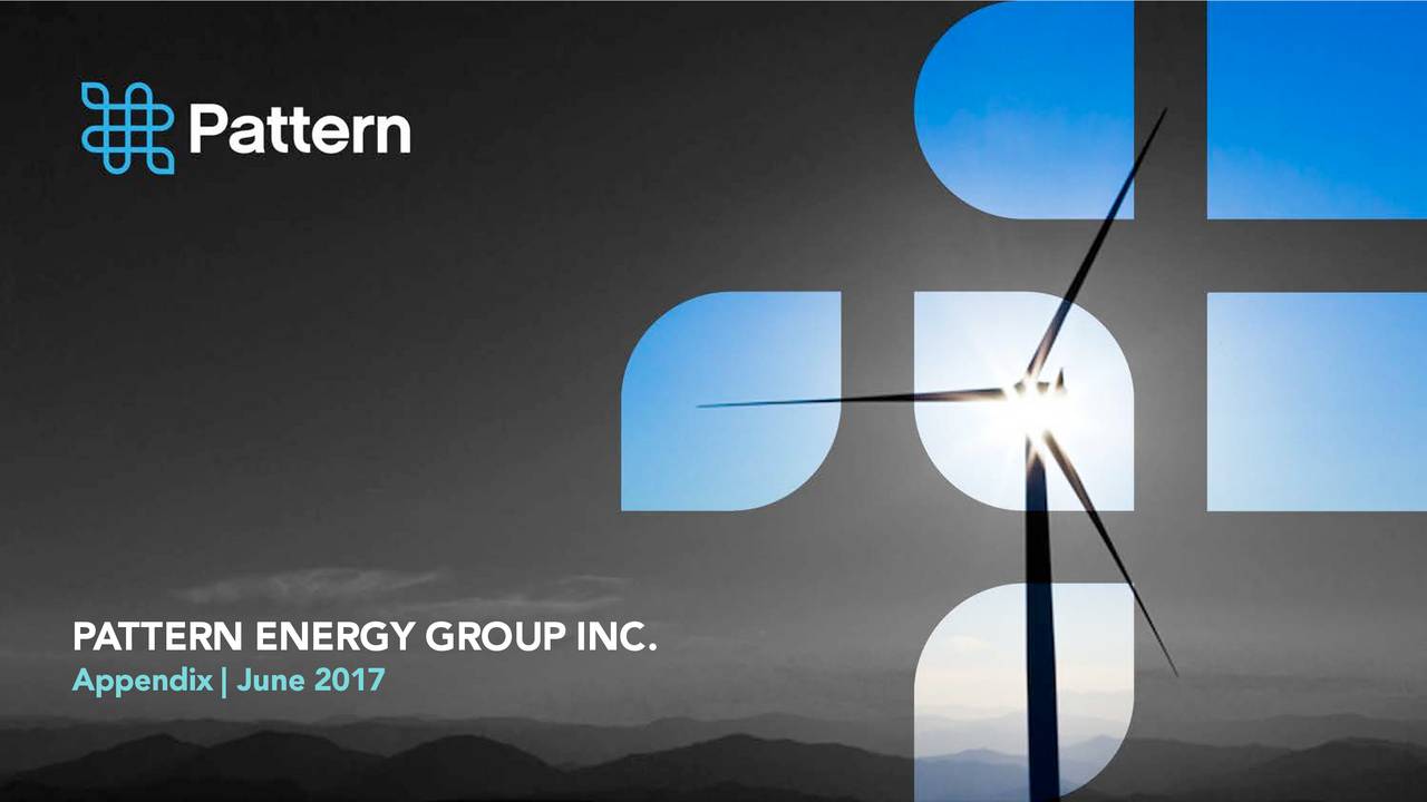 Pattern Energy Group (PEGI) Investor Presentation Slideshow (NASDAQ