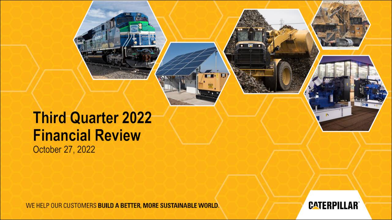 Caterpillar Inc. 2022 Q3 Results Earnings Call Presentation (NYSE
