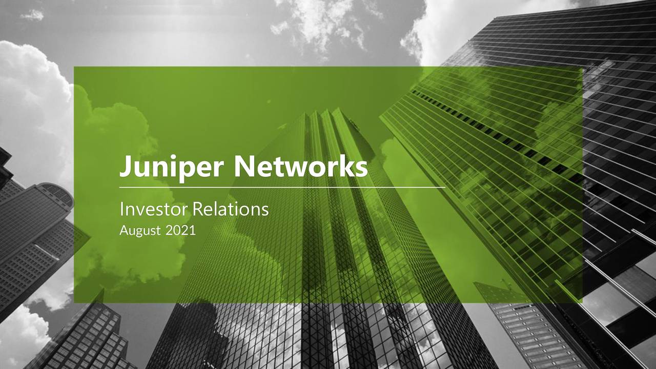 Juniper Networks (JNPR) Investor Presentation Slideshow (NYSEJNPR