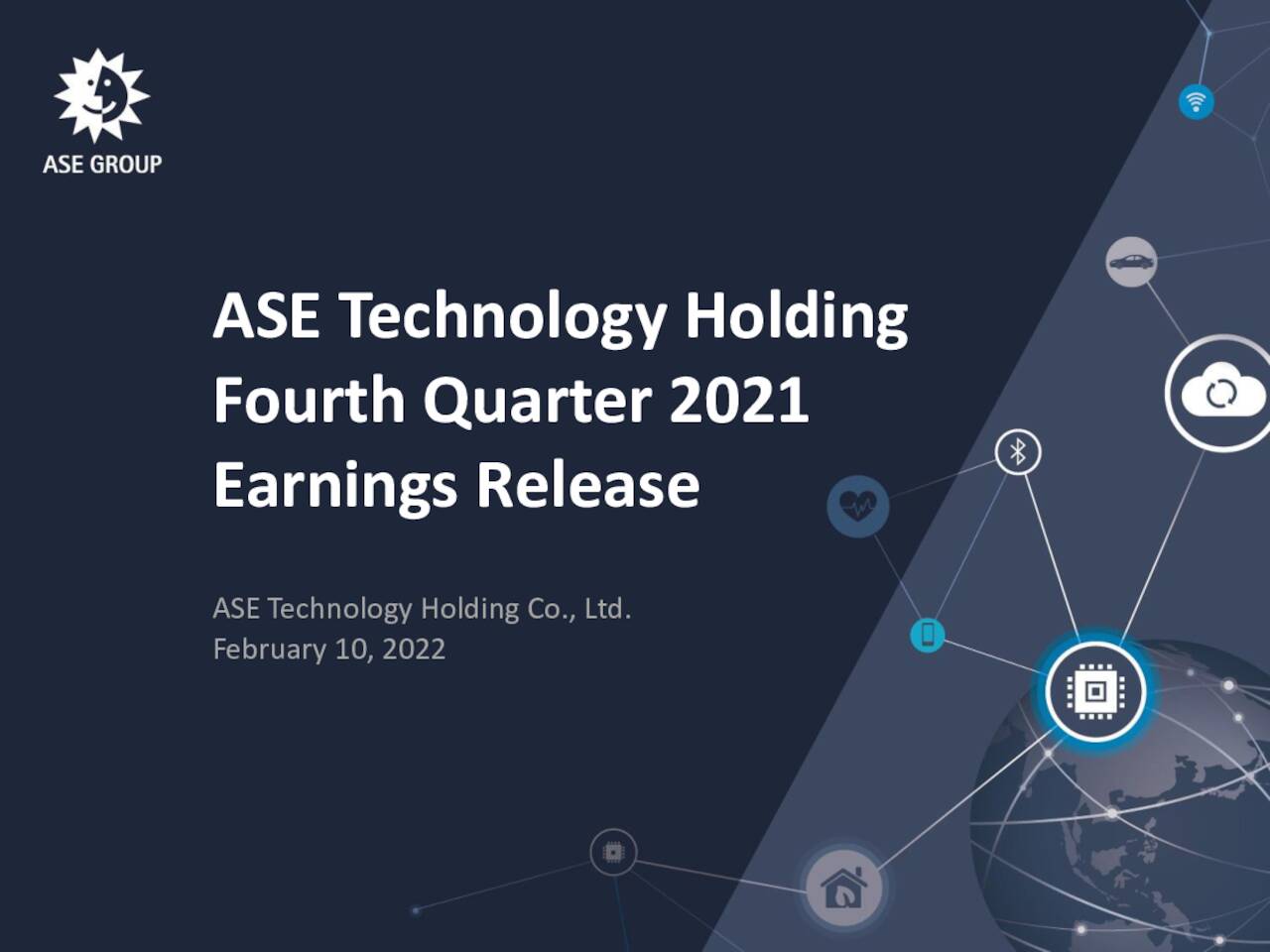 ASE Technology Holding Co., Ltd. 2021 Q4 Results Earnings Call