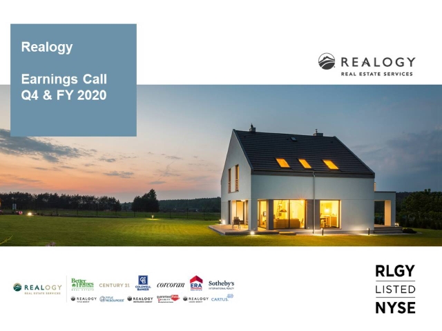 Realogy Holdings Corp. 2020 Q4 - Results - Earnings Call Presentation ...