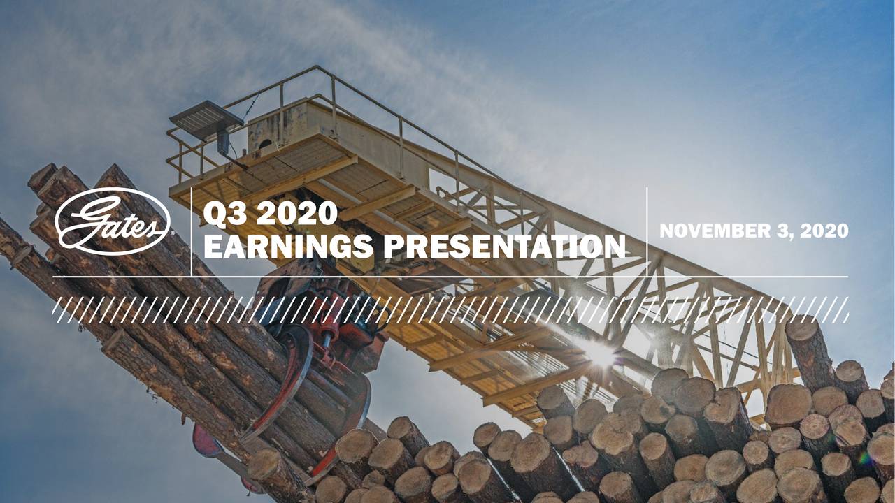 Gates Industrial Corporation plc 2020 Q3 Results Earnings Call