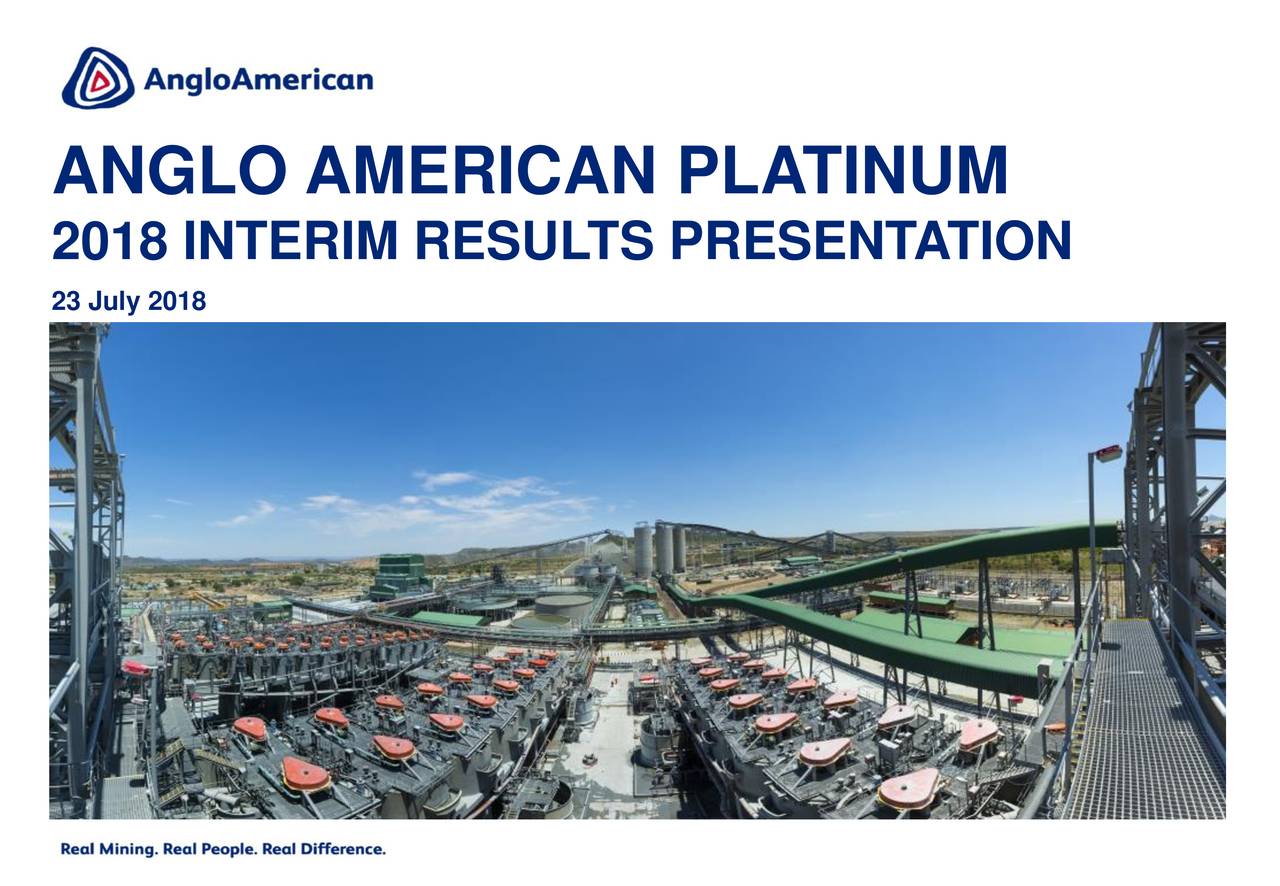 Anglo American Platinum Ltd. ADR 2018 Q2 - Results - Earnings Call ...