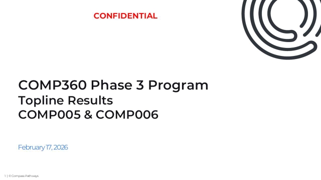 COMPASS Pathways plc (CMPS) Discusses Positive Phase III Results for ...