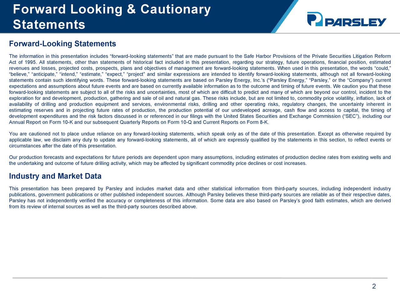 Parsley Energy, Inc. 2019 Q2 Results Earnings Call Slides (NYSEPE