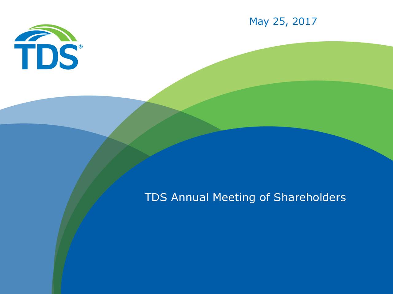 Telephone And Data Systems (TDS) Investor Presentation - Slideshow ...