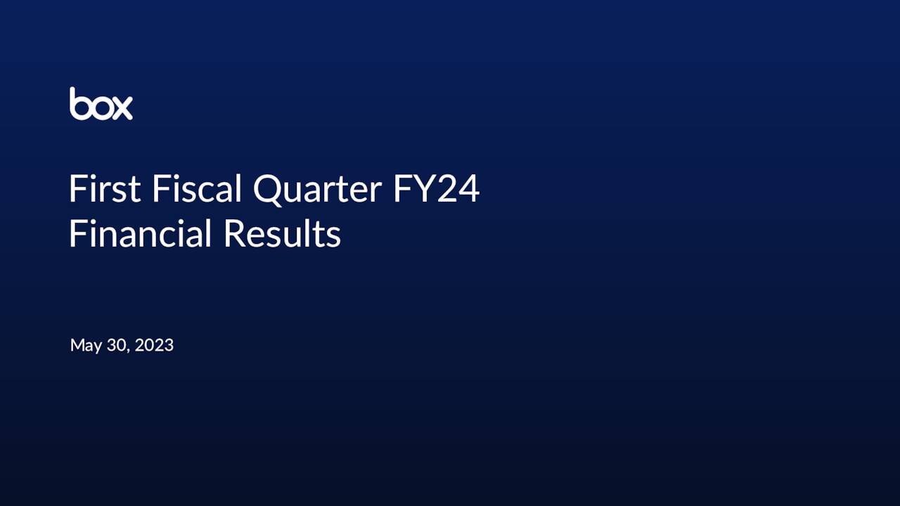 Box, Inc. 2024 Q1 Results Earnings Call Presentation (NYSEBOX