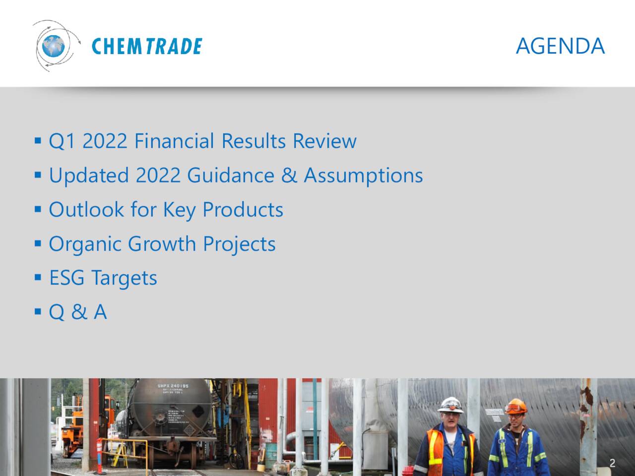 Chemtrade Logistics Income Fund 2022 Q1 Results Earnings Call 