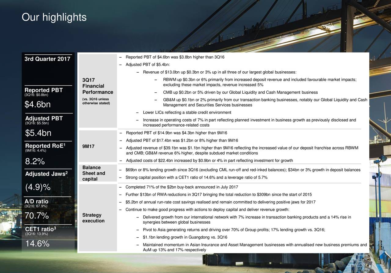 HSBC Holdings PLC 2017 Q3 - Results - Earnings Call Slides (NYSE:HSBC ...