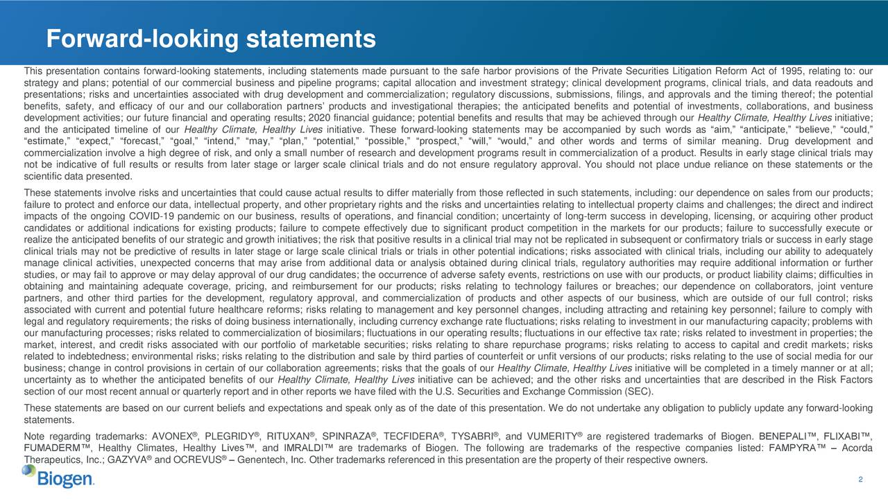 Forward-looking statements