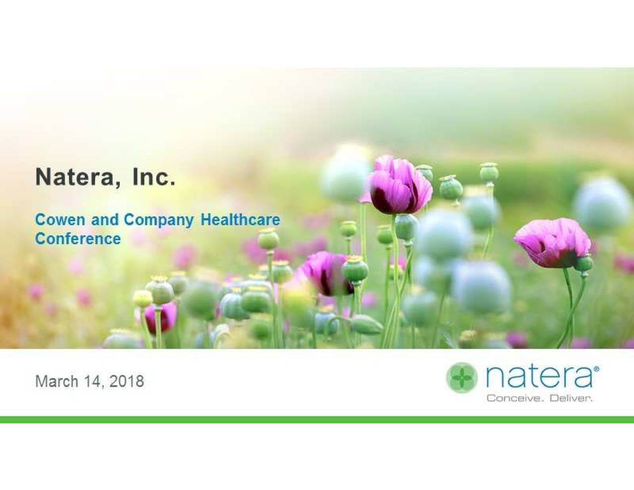 Natera (NTRA) Presents At 38th Annual Cowen and Company Healthcare