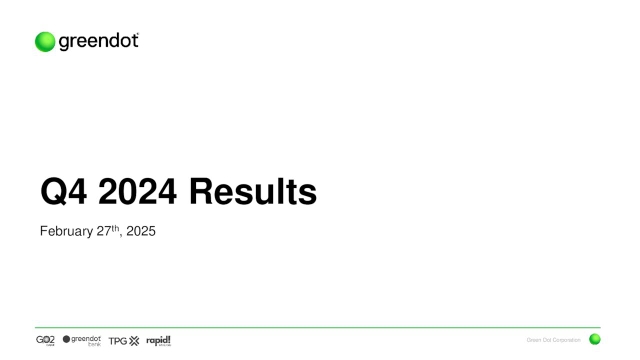 Green Dot Corporation 2024 Q4 - Results - Earnings Call Presentation ...