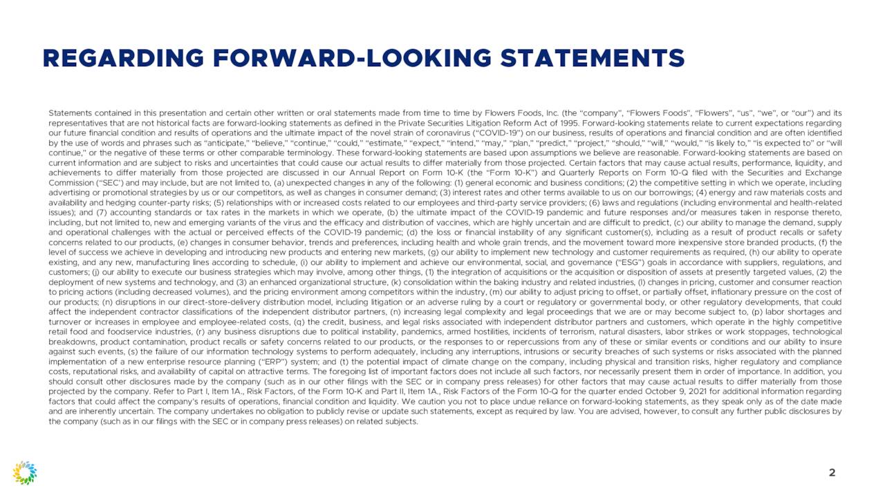 Flowers Foods, Inc. 2021 Q4 - Results - Earnings Call Presentation ...