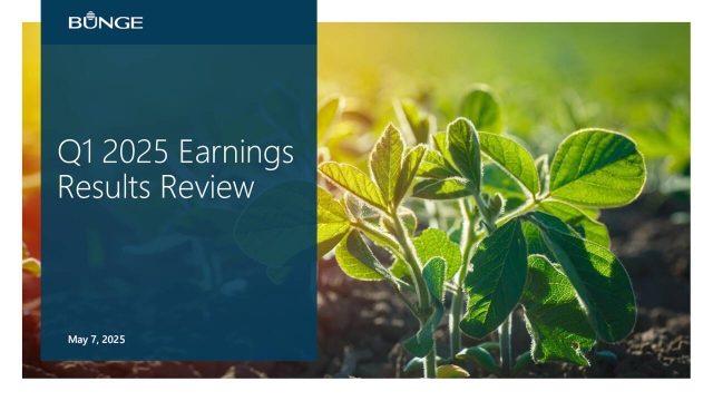 Bunge Global SA 2025 Q1 - Results - Earnings Call Presentation (NYSE:BG ...