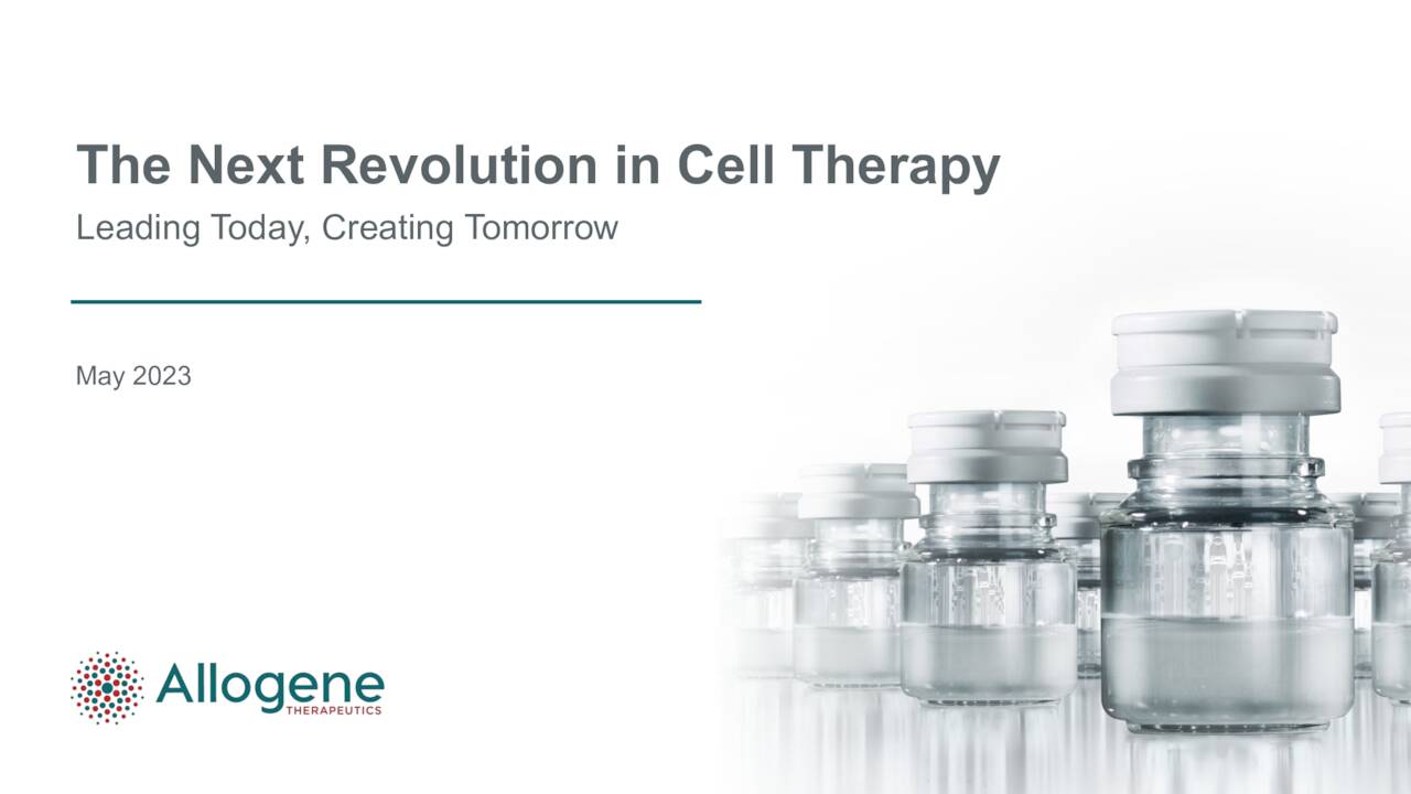 Allogene Therapeutics, Inc. 2023 Q1 - Results - Earnings Call ...