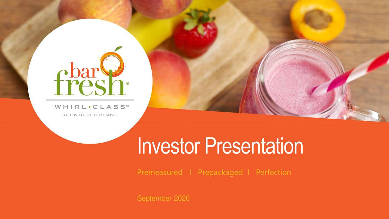 Barfresh Food Group (BRFH) Investor Presentation - Slideshow (NASDAQ ...