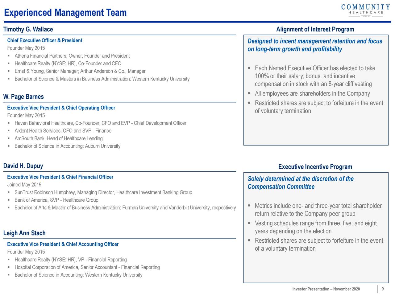 Community Healthcare Trust (CHCT) Investor Presentation - Slideshow  (NYSE:CHCT) | Seeking Alpha