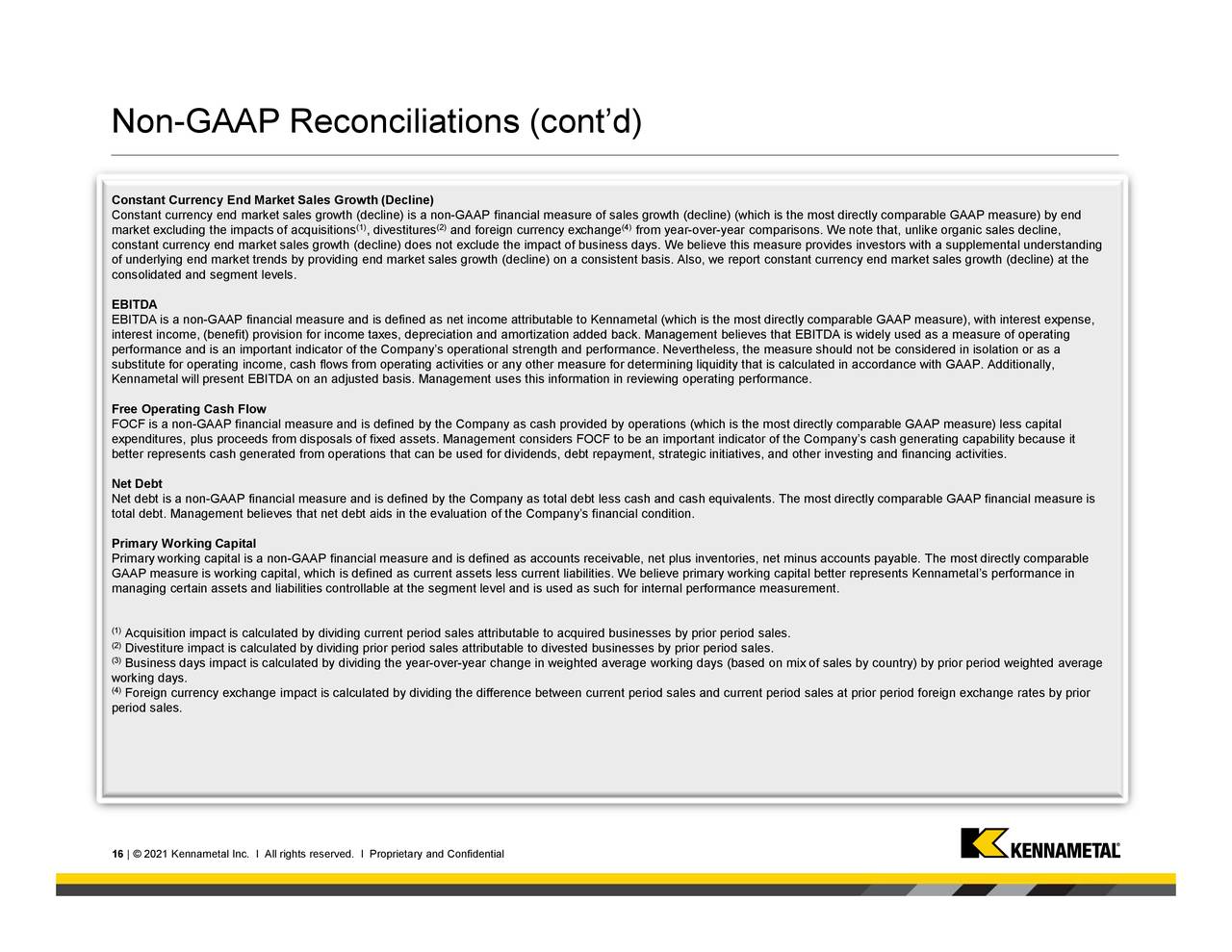 Non-GAAP Reconciliations (cont’d)