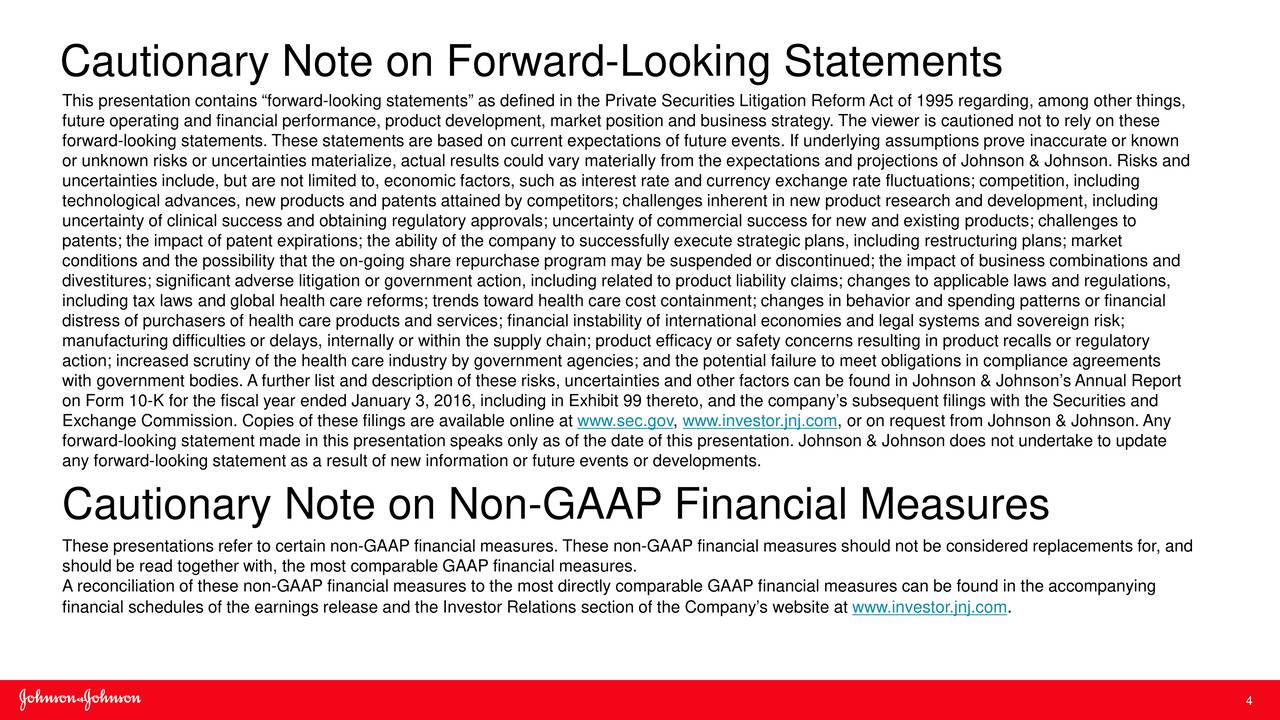Johnson & Johnson 2016 Q2 - Results - Earnings Call Slides ...