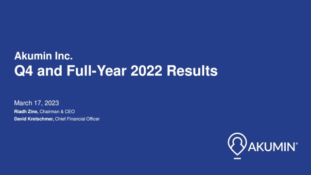 Akumin Inc. 2022 Q4 - Results - Earnings Call Presentation (OTCMKTS ...