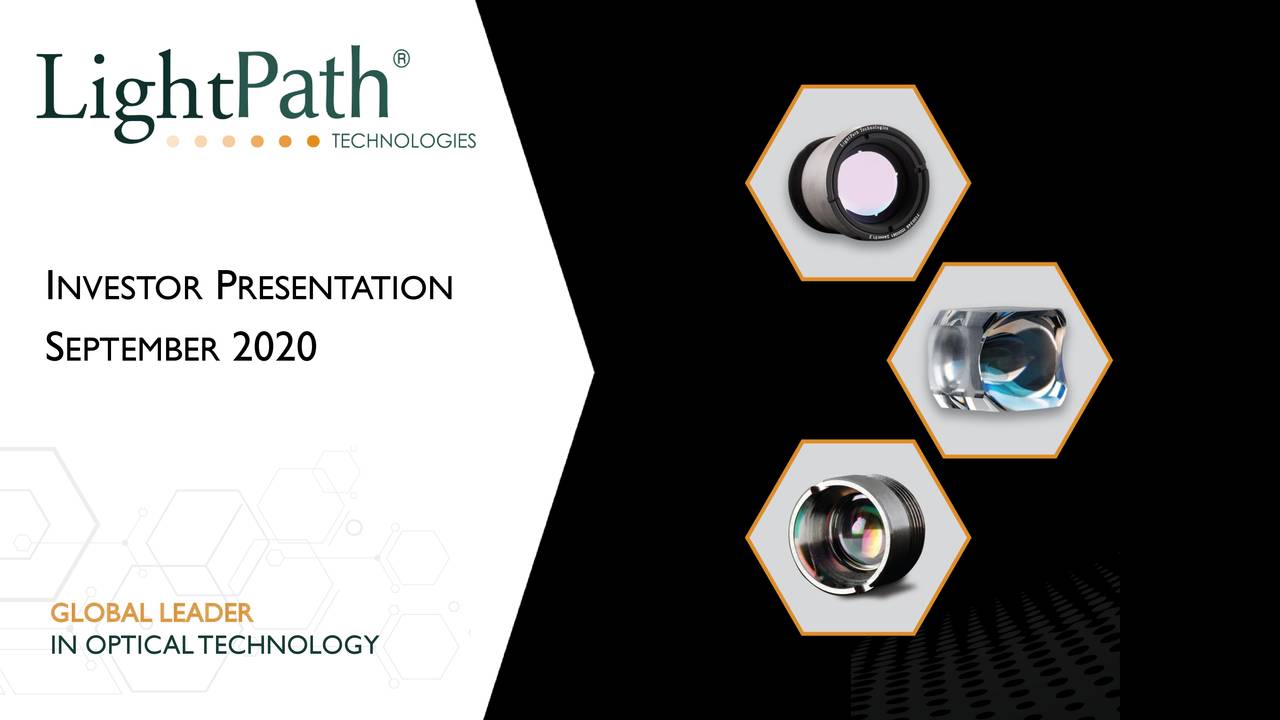 LightPath Technologies (LPTH) Presents At LD 500 Investor Virtual