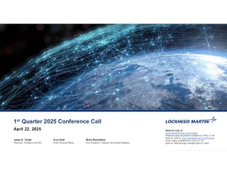 Lockheed Martin Corporation 2025 Q1 - Results - Earnings Call ...