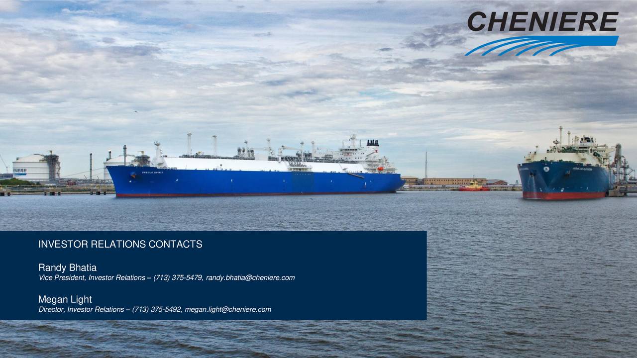 Cheniere Energy (LNG) Investor Presentation - Slideshow (NYSE:LNG ...