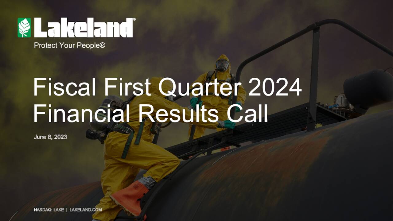 Lakeland Industries, Inc. 2024 Q1 - Results - Earnings Call ...