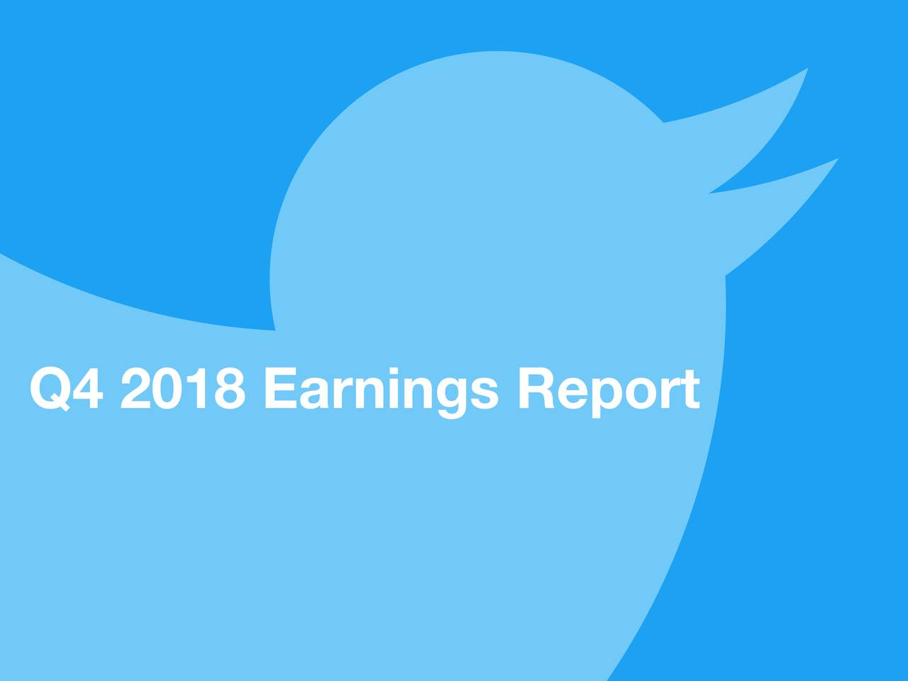 Q4 2018 Earnings Report