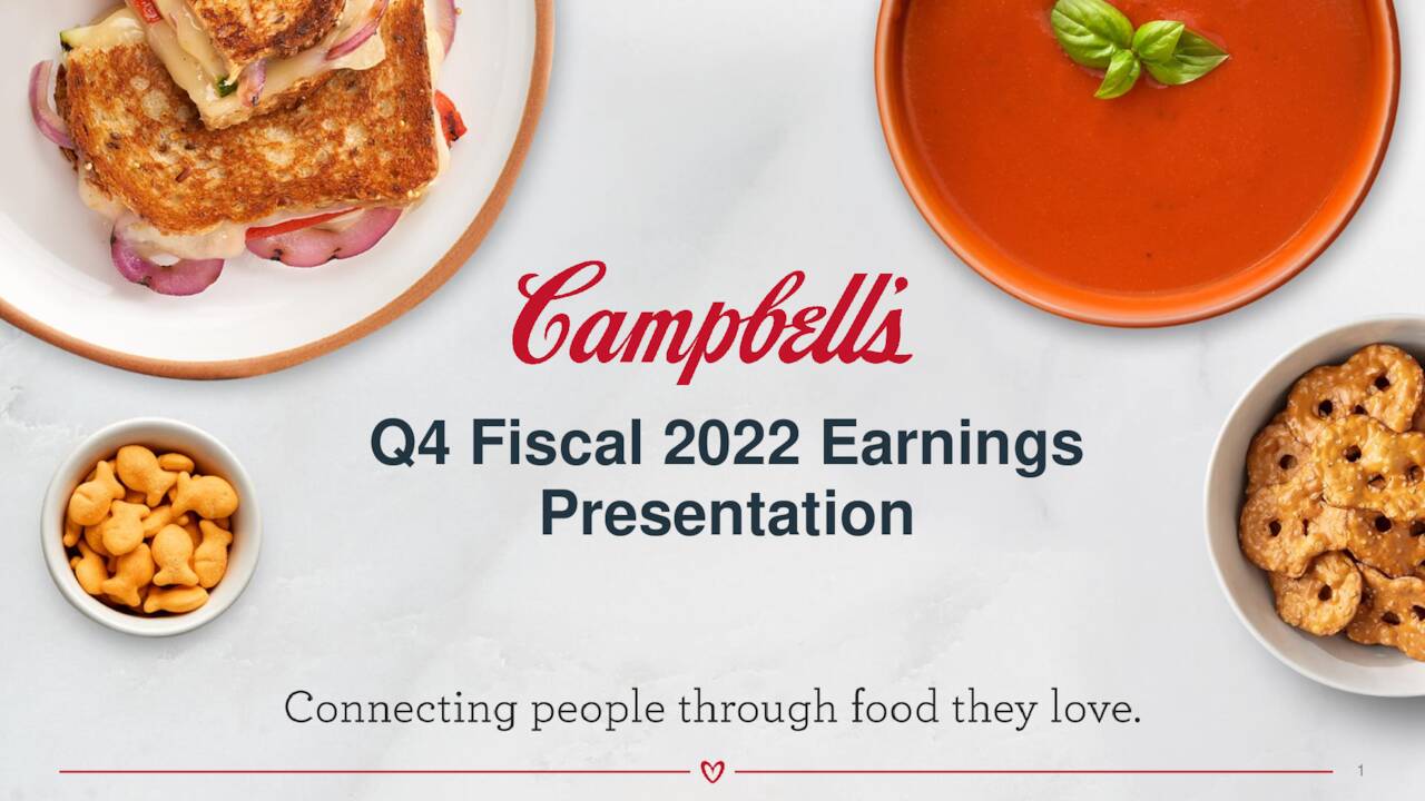 Campbell Soup Company 2022 Q4 Results Earnings Call Presentation