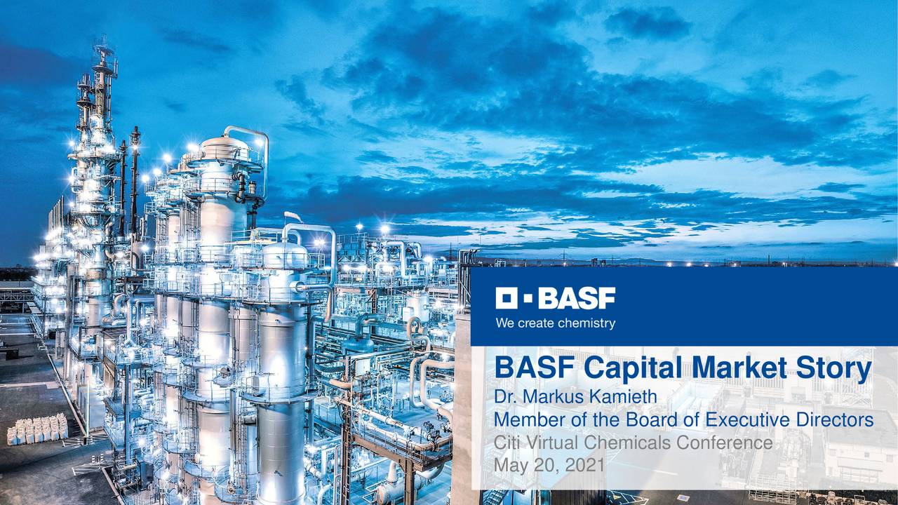 BASF SE (BASFY) Presents At 2021 London Chemicals Virtual 