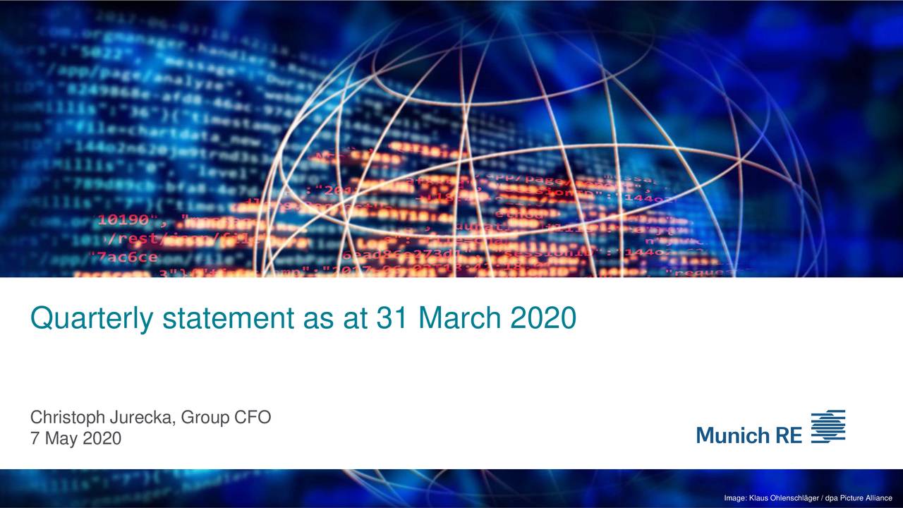 Quarterly statement as at 31 March 2020