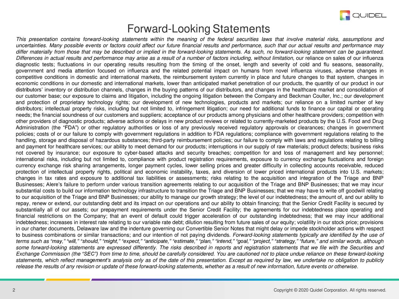 Forward-LookingStatements