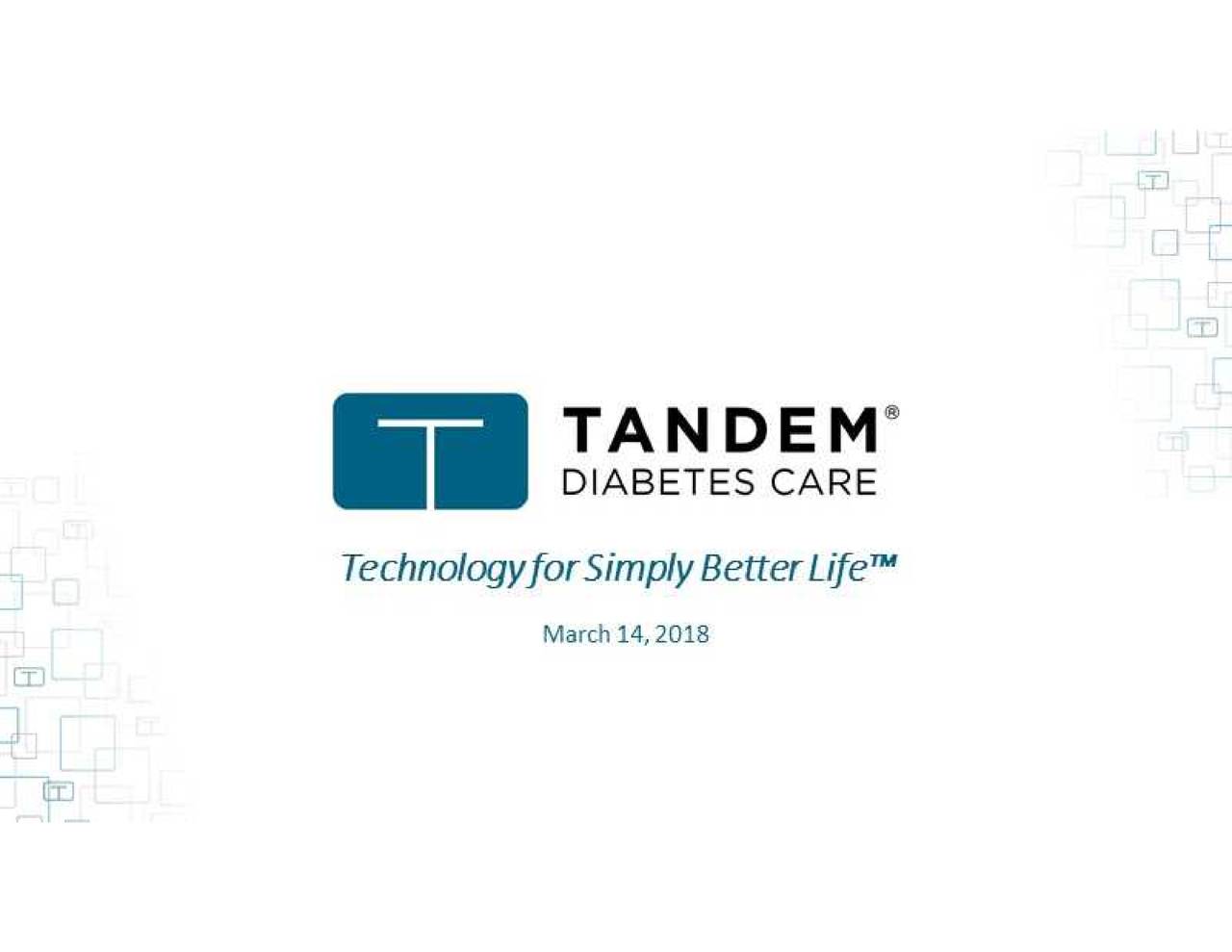 Tandem Diabetes Care (TNDM) Presents At 38th Annual Cowen And Company