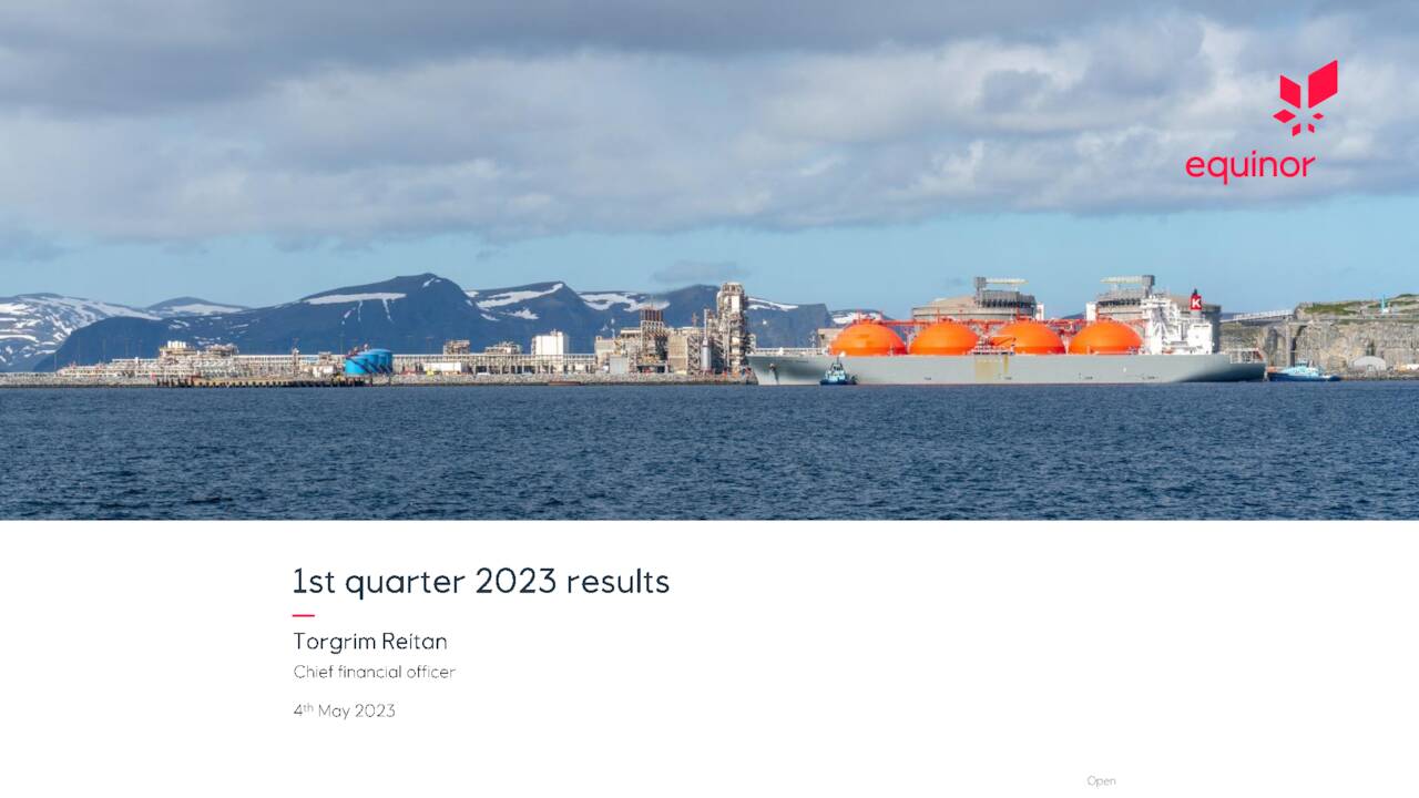 Equinor ASA 2023 Q1 - Results - Earnings Call Presentation (NYSE:EQNR ...