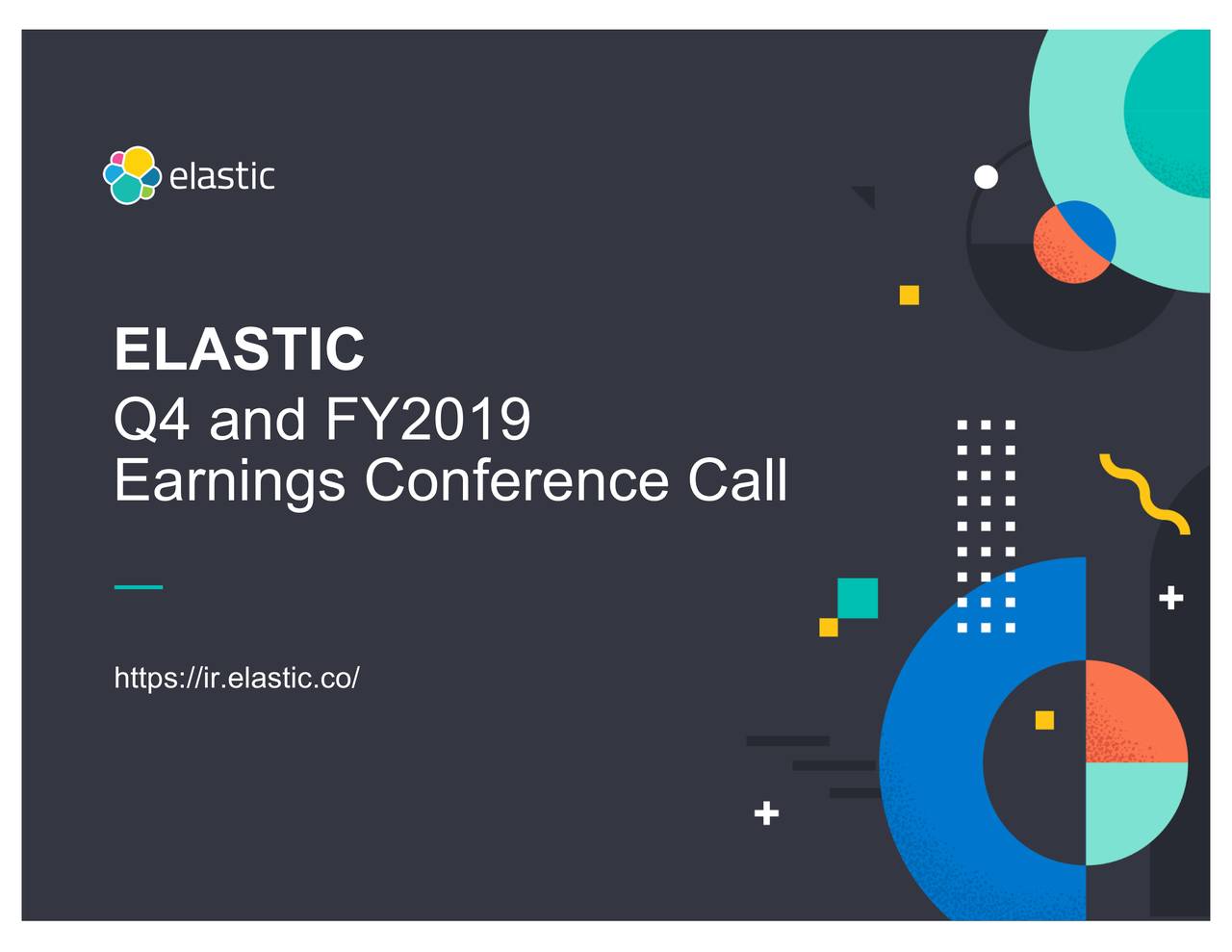 Elastic N.V. 2019 Q4 Results Earnings Call Slides (NYSEESTC
