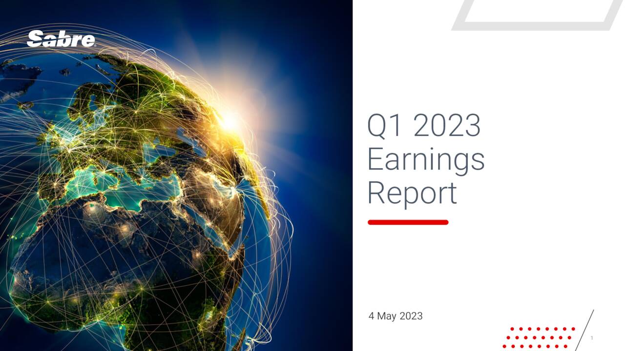 Sabre Corporation 2023 Q1 - Results - Earnings Call Presentation ...