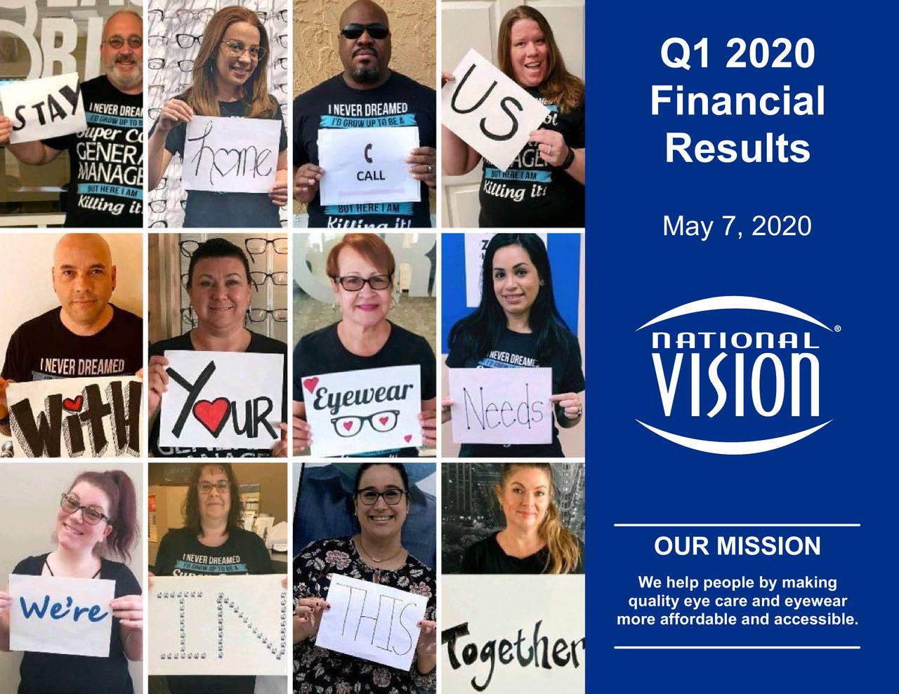 National Vision Holdings, Inc. 2020 Q1 - Results - Earnings Call ...