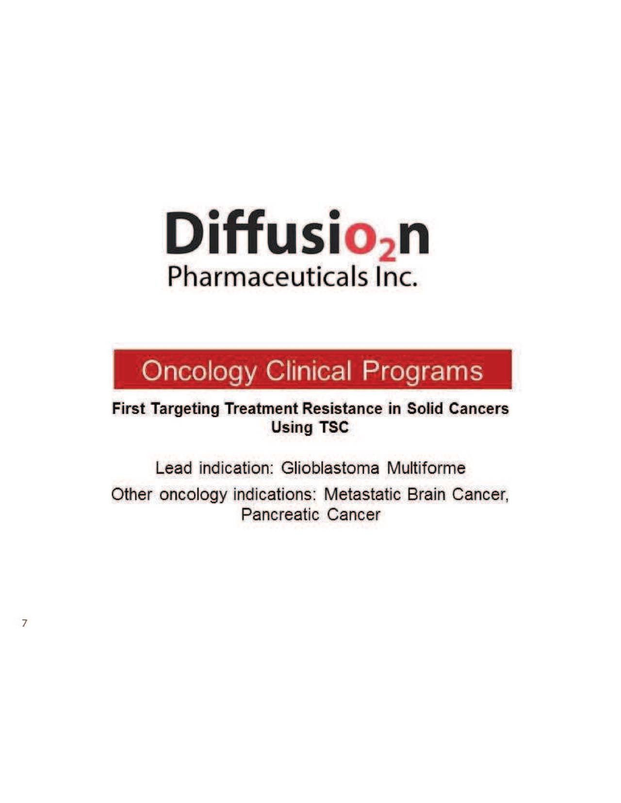 Diffusion Pharmaceuticals (DFFN) Presents At Rodman & Renshaw 19th