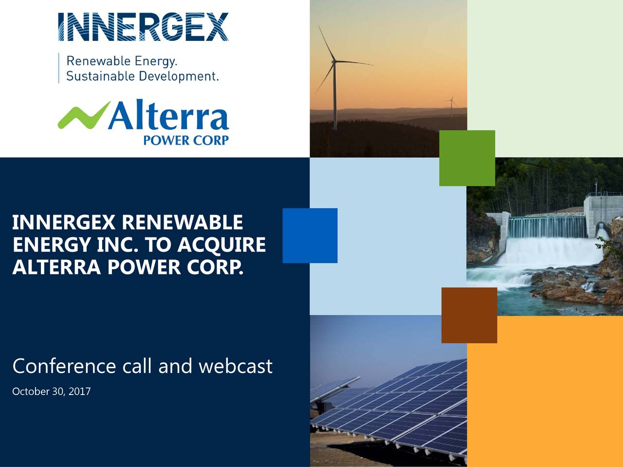 Innergex Renewable Energy (INGXF) To Acquire Alterra Power - Slideshow ...