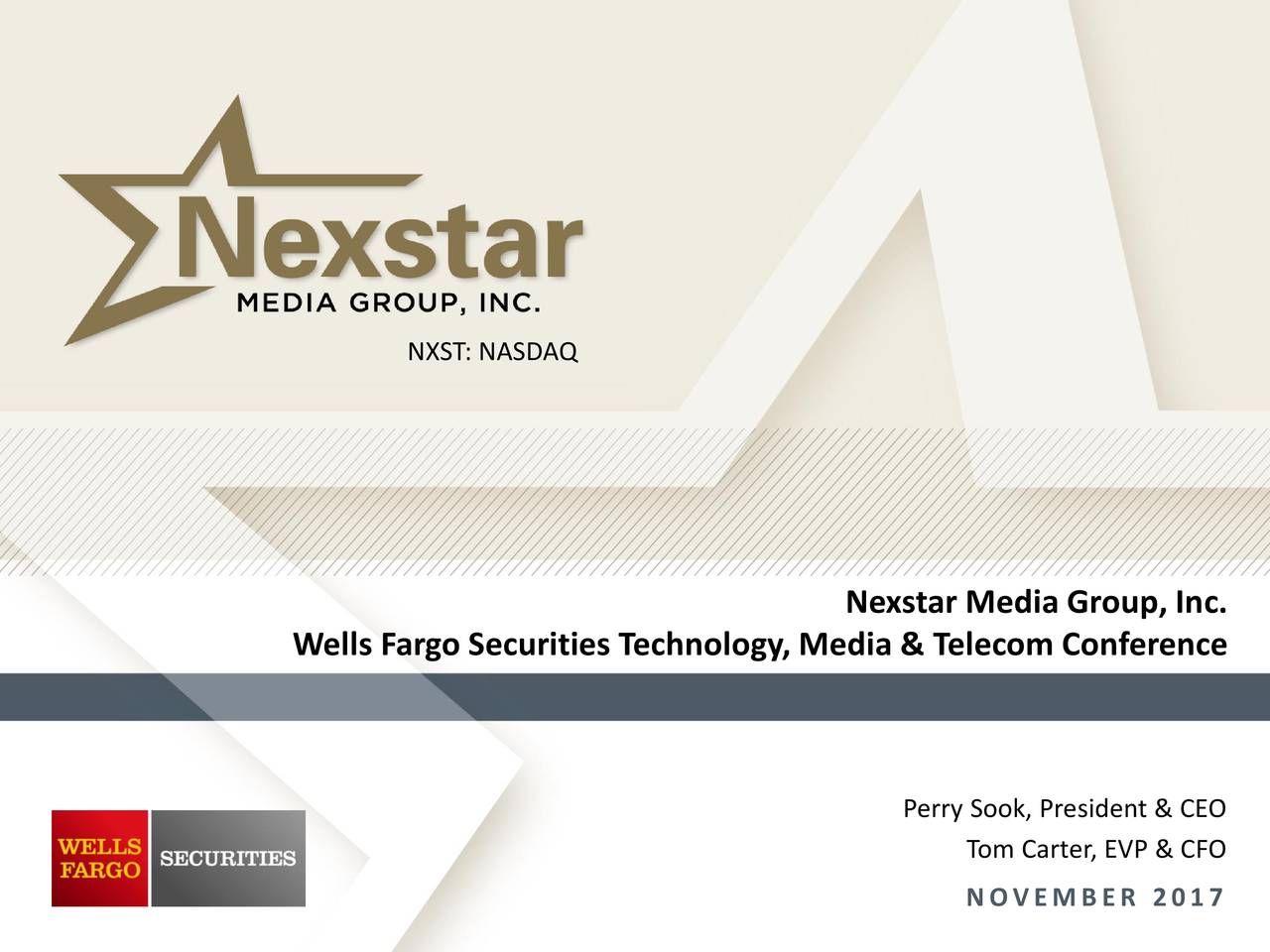 Nexstar Media (NXST) Presents At Wells Fargo Securities Technology ...