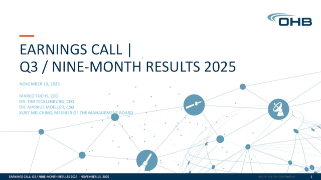 OHB SE 2025 Q3 - Results - Earnings Call Presentation (OTCMKTS:OHBTF ...